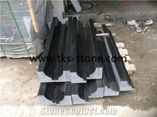 G684 Pearl Black Granite Liners/Borders/Mouldings,Black Building Molding/Liners