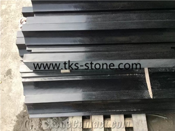 G684 Pearl Black Granite Liners/Borders/Mouldings,Black Building Molding/Liners