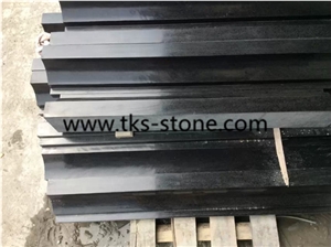 G684 Pearl Black Granite Liners/Borders/Mouldings,Black Building Molding/Liners