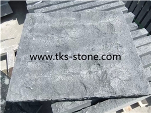 G684 Tiles with 5 Sides Natural Split Natural Face, China Black Granite