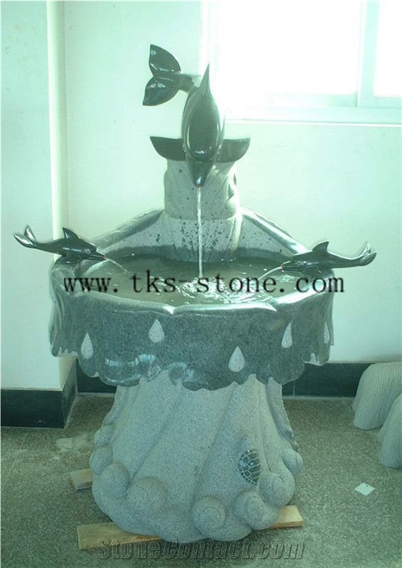 Grey Granite Animal Sculptured Fountains