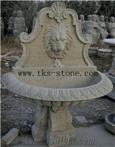Grey Granite Animal Sculptured Fountains