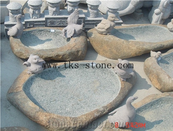 Grey Granite Animal Sculptured Fountains