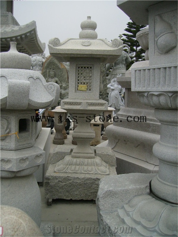 Grey Granite Garden Lanterns,Garden Lamps,Lantern Sculptures,Lamp Caving,Japanese Lanterns