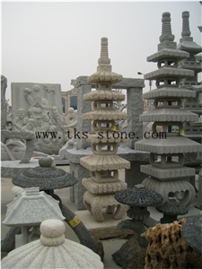 Grey Granite Garden Lanterns&Lamps,Japanese Lanterns,Lantern Sculptures,Lamps Caving,Exterior Lamps