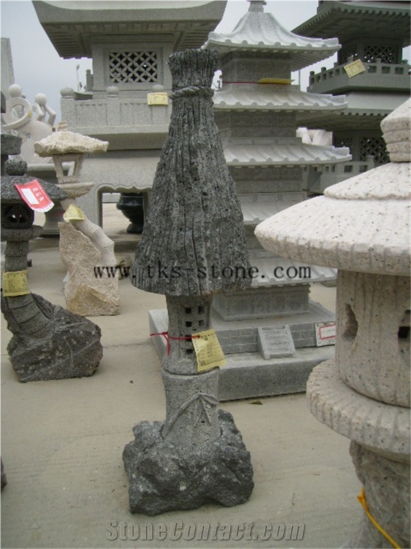 Grey Granite Garden Lanterns&Lamps,Lantern Sculptures,Lamp Caving,Japanese Lanterns,Exterior Lamps