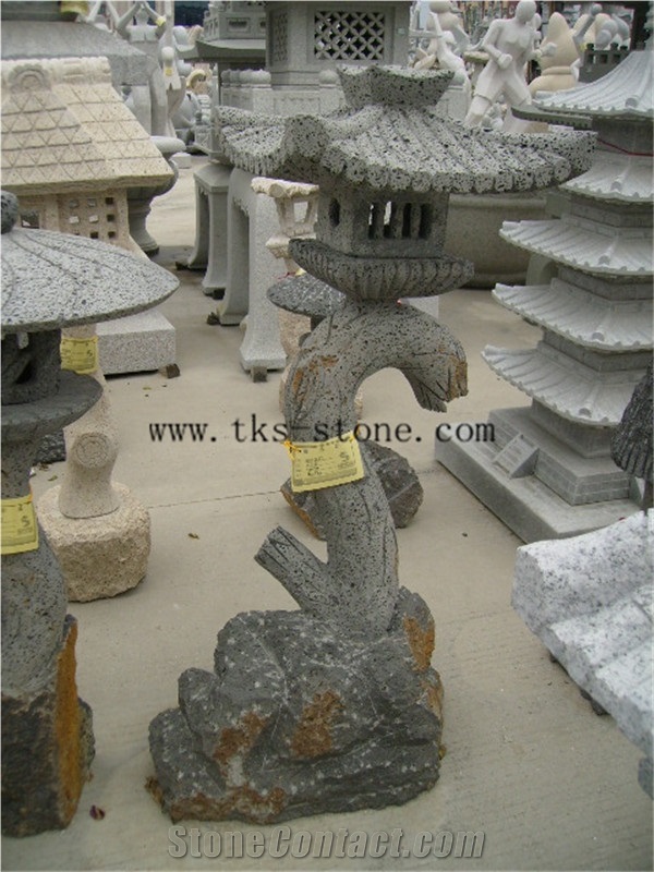 Grey Granite Garden Lanterns&Lamps,Lantern Sculptures,Lamp Caving,Japanese Lanterns,Exterior Lamps