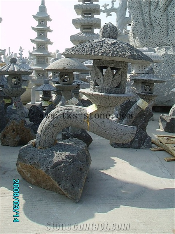 Grey Granite Garden Lanterns&Lamps,Lantern Sculptures,Lamps Caving,Japanese Lanterns,Exterior Lamps
