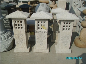 Grey Granite Garden Lanterns&Lamps,Lantern Sculptures,Lamps Caving,Japanese Lanterns,Exterior Lamps