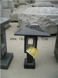 Grey Granite Japanese Lanterns,Garden Lanterns&Lamps,Lanterns Caving,Lamp Sculptures