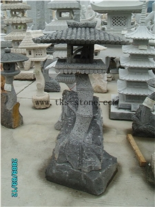 Grey Granite Lanterns Caving,Lamp Sculptures,Garden Lanterns&Lamps,Japanese Lanterns,Exterior Lamps