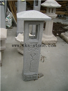 Grey Granite Lanterns,Garden Lamps,Lantern Sculptures,Lamps Caving,Japanese Lamps