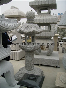 Grey Granite Lanterns,Garden Lamps,Lantern Sculptures,Lamps Caving,Japanese Lamps