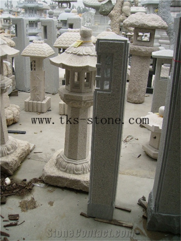 Grey Granite Lanterns,Garden Lanterns&Lamps,Lantern Sculptures,Lamps Caving,Japanese Lanterns