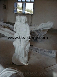 Human Sculptures&Statues,White Granite Women Sculptures,Women Caving,Women Stautes