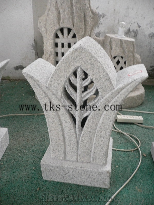 Lantern Sculptures, Beige Granite Lanterns,Lamps Caving,Garden Lanterns&Lamps
