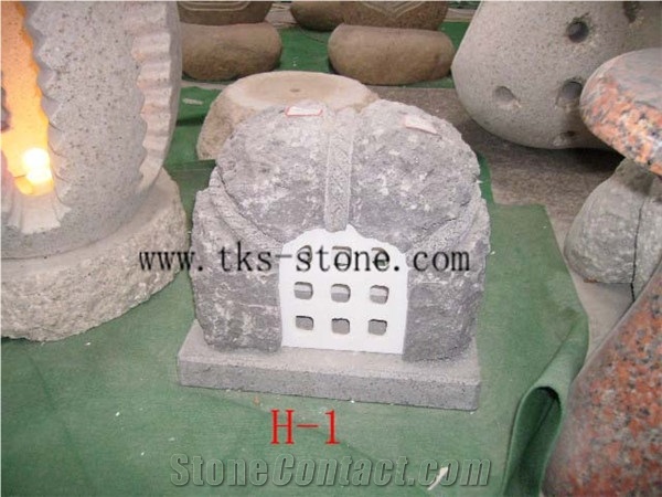 Lantern Sculptures, Beige Granite Lanterns,Lamps Caving,Garden Lanterns&Lamps