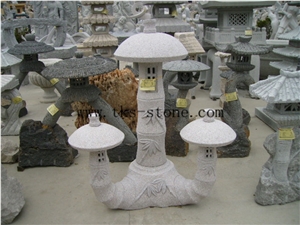 Pink Granite Garden Lanterns&Lamps,Garden Lamps Carving,Japanese Lanterns,Exterior Lamps