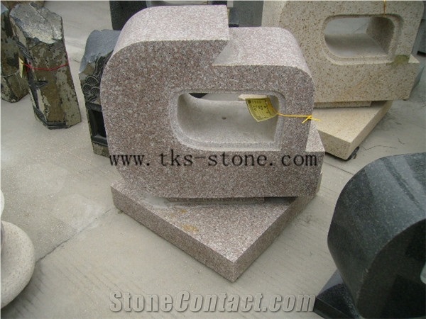 Pink Granite Lanterns Caving,Lamps Sculptures,Japanese Lanterns,Garden Lamps,Exterior Lanterns