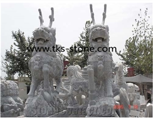 Stone Black Granite Lion Sculpture&Statue,Lion Animal Statues,Lions Caving,Lion Landscape Sculptures