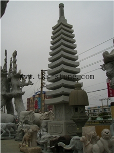 Stone Grey Granite Garden Lanterns&Lamps,Lantern Sculptures,Lamps Caving,Japanese Lanterns,Exterior Lamps