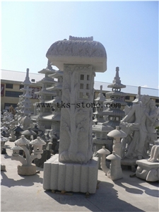 Stone Grey Granite Lanterns,Garden Lanterns&Lamps,Lamps Caving,Lantern Sculptures,Japanese Lanterns,Exterior Lamps