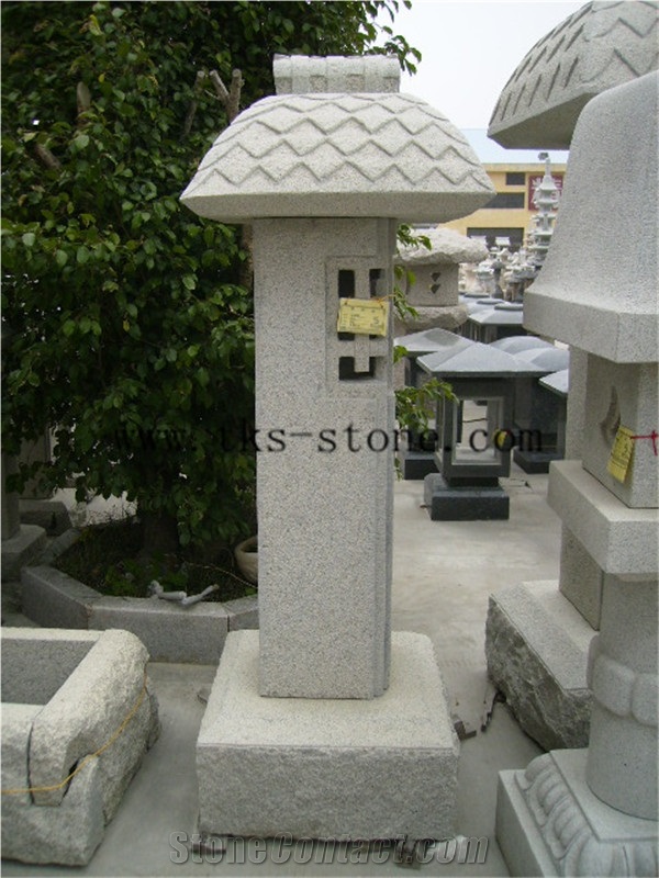 Stone Lanterns Carving,Lanterns Sculptures,Beige Granite Garden Lanterns&Lamps,Japanese Lanterns,Exterior Lamps