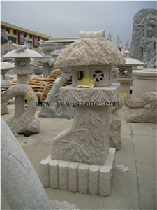 Stone Lanterns Caving,Beige Granite Garden Lanterns&Lamps,Japanese Lanterns,Exterior Lamps, Sculpture Beige Granite Japanese Lanterns