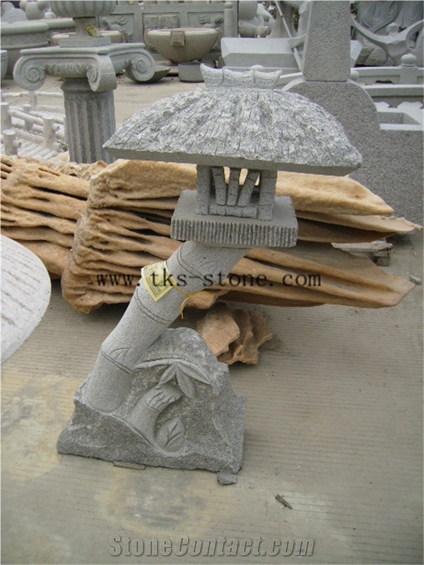 Stone Lanterns Caving,Beige Granite Garden Lanterns&Lamps,Japanese Lanterns,Exterior Lamps, Sculpture Beige Granite Japanese Lanterns