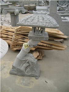 Stone Lanterns Caving,Beige Granite Garden Lanterns&Lamps,Japanese Lanterns,Exterior Lamps, Sculpture Beige Granite Japanese Lanterns