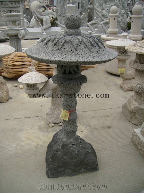 Stone Lanterns Caving,Beige Granite Garden Lanterns&Lamps,Japanese Lanterns,Exterior Lamps, Sculpture Beige Granite Japanese Lanterns