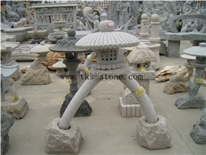 Stone Lanterns Caving,Beige Granite Garden Lanterns&Lamps,Japanese Lanterns,Exterior Lamps, Sculpture Beige Granite Japanese Lanterns