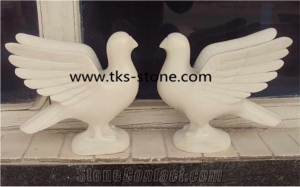 Stone Pigeon Sculptures&Statues,Grey Granite Pigeon Animal Sculptures,Pigeon Caving,Garden Statues