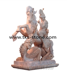 Warrior Sculptures&Statues,Beige Granite Human Sculptures&Statues,Warrior Caving,Religious Sculptures&Statues,Handcarved Sculptures