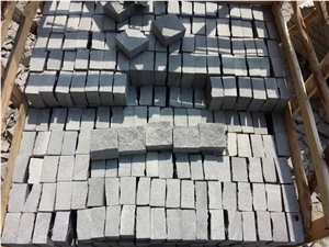 G654 Padang Dark Grey Granite Drive Way Patio Paving Stone with Bushhammered/Natural/Falmed Finish, G654 Granite Cube Stone & Pavers