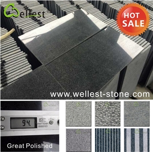 G654 Sesame Black/ Padang Dark Grey Granite Cube/Cobble/Cubic Paving Stone with Bushhammered/Natural/Falmed Finish, G654 Granite Cube Stone & Pavers