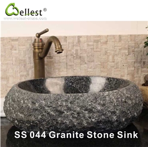 Kitchen/Bathroom/Vanity Multi-Pink Marble Round Washing Basin/Sink/Bowel/Vessel