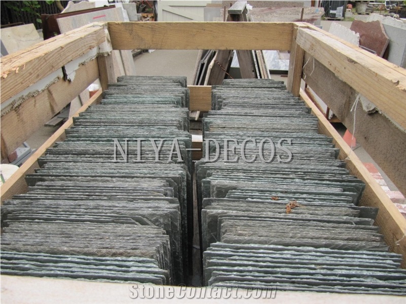 China Black Slate Roofing Tiles/China Natural Stone Slate Nero Impala Black Tiles