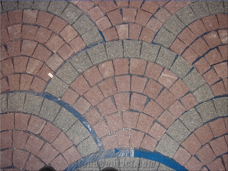 China Red Porphyry Granite G666 Split Face Mushroom Stone for Walling Cladding