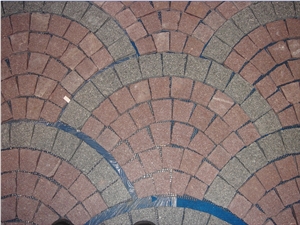 China Red Porphyry Granite G666 Split Face Mushroom Stone for Walling Cladding