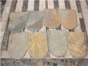 China Rustic Slate Roofing Tiles,China Rusty Yellow Slate Roofing Covering Tiles-Niya