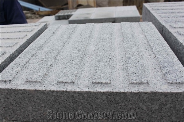 G603 China Grey Granite Paver Blind-Stone Tactile Bianco Sesame Exterior Landscaping Pavers Stone