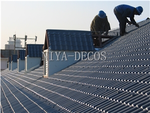 Project Show-China Black Slate Roofing Tiles,China Nero Impala Black Slate Roofing Tiles for House Covering