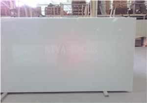 Snow Galaxy Quartz Stone Slabs & Tiles,Solid Surface Quartz Stone/Pure White Engineered Stone