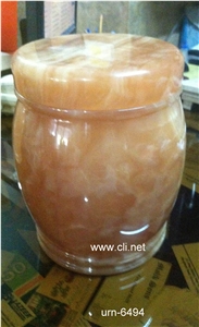 Honey Onyx Funeral Urns, Yellow Onyx Urn Afghanistan