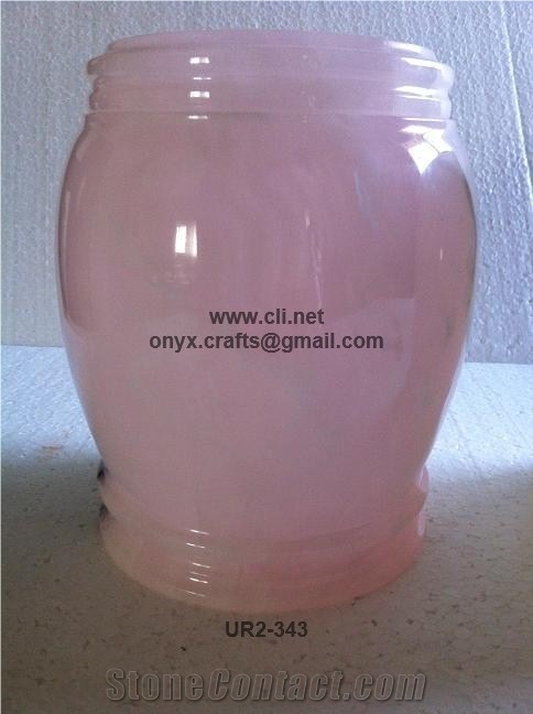 Pink Onyx Funeral Urns Afghanistan