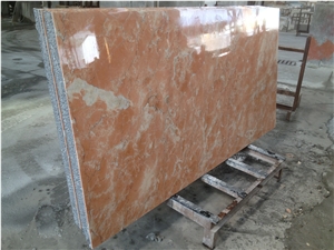 Honeycomb Backed Tea Rose Panel