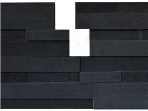 3 Dimensional Basalt Stone Veneer Made Simple, Black Slate Cultured Stone