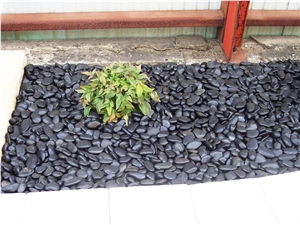 Black Polished Pebbles River Stone Pebble