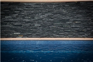 Black Quartzite Stacked Stone Cultured Stone